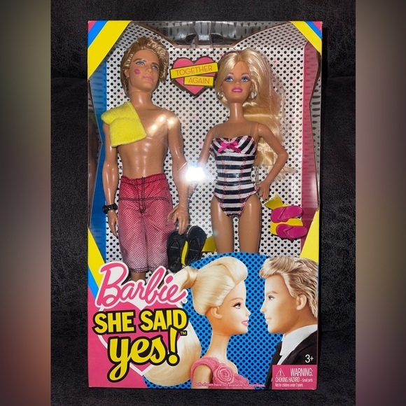 2-Pack Barbie & Ken, She Said Yes, Gift pack, By Mattel NRFB - Picture 1 of 15